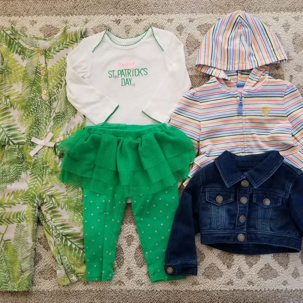 Target Brands 12 Months Five Piece Baby Girl Set